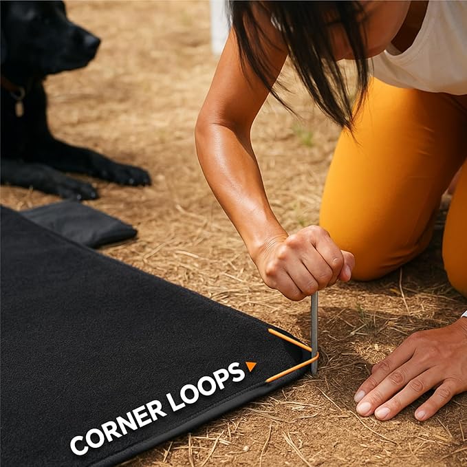 BEDELITE Large Waterproof Camping Blanket, Lightweight for Cold Weather, Foldable Fleece Stadium Blanket for Outdoor Sports, Windproof, Wearable, Machine Washable, 55" x 80",Black