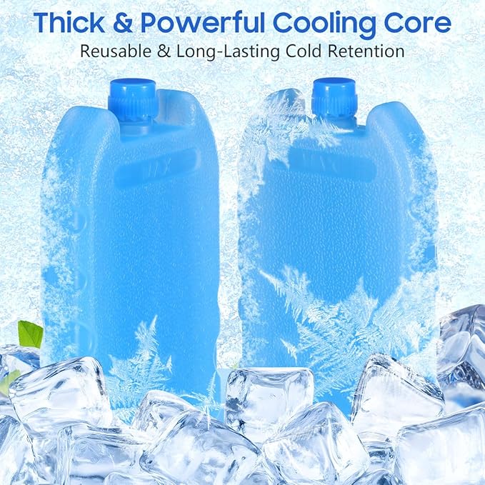 Homoyoyo Temperature Reduction Air Cooler Ice Crystal Box Pack Reusable Cold Packs for Office Home Travel