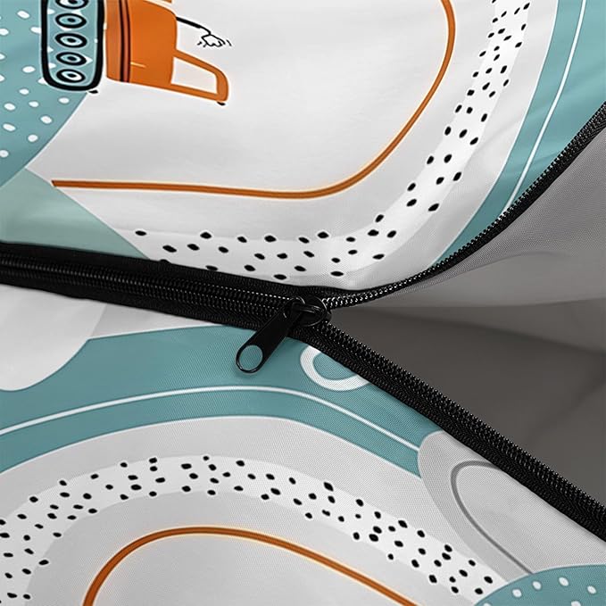 Kids Sleeping Bag for Boys Girls,Cartoon Blue Unicorn Print-Lightweight Warm Portable Outdoor Indoor-Waterproof Cold Weather Resistant Sleeping Bag for Camping Hiking