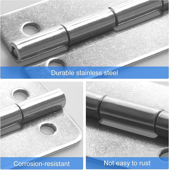 Cooler Stainless Steel Hinges Fits for Igloo Ice Chests Hinges Replacement - 3 Pack