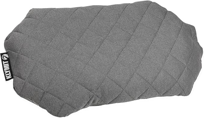Klymit Klymaloft Extra Large Inflatable Air Bed, Sleeping Pad, Compact, Portable, Inflatable, Supportive, Hybrid, Airplane, Camping, Backpacking, Hammock, Pillow, Grey