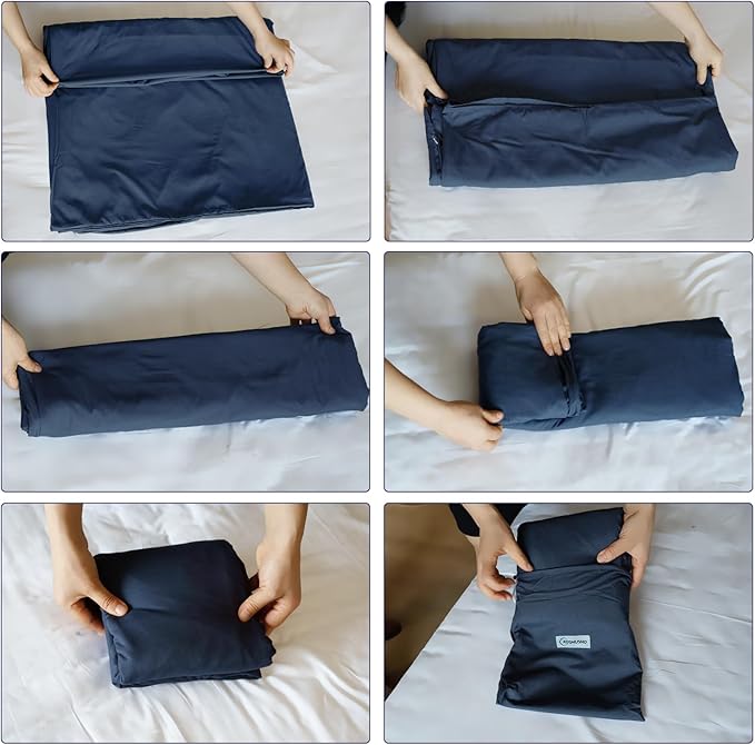 Sleeping Bag Liner, Ultralight Travel Sheet with Zipper and Compact Carry Bag, Portable Sleeping Camping Sheet, Soft Sleeping Bag Sack for Hotel, Hiking, Tenting, Camping