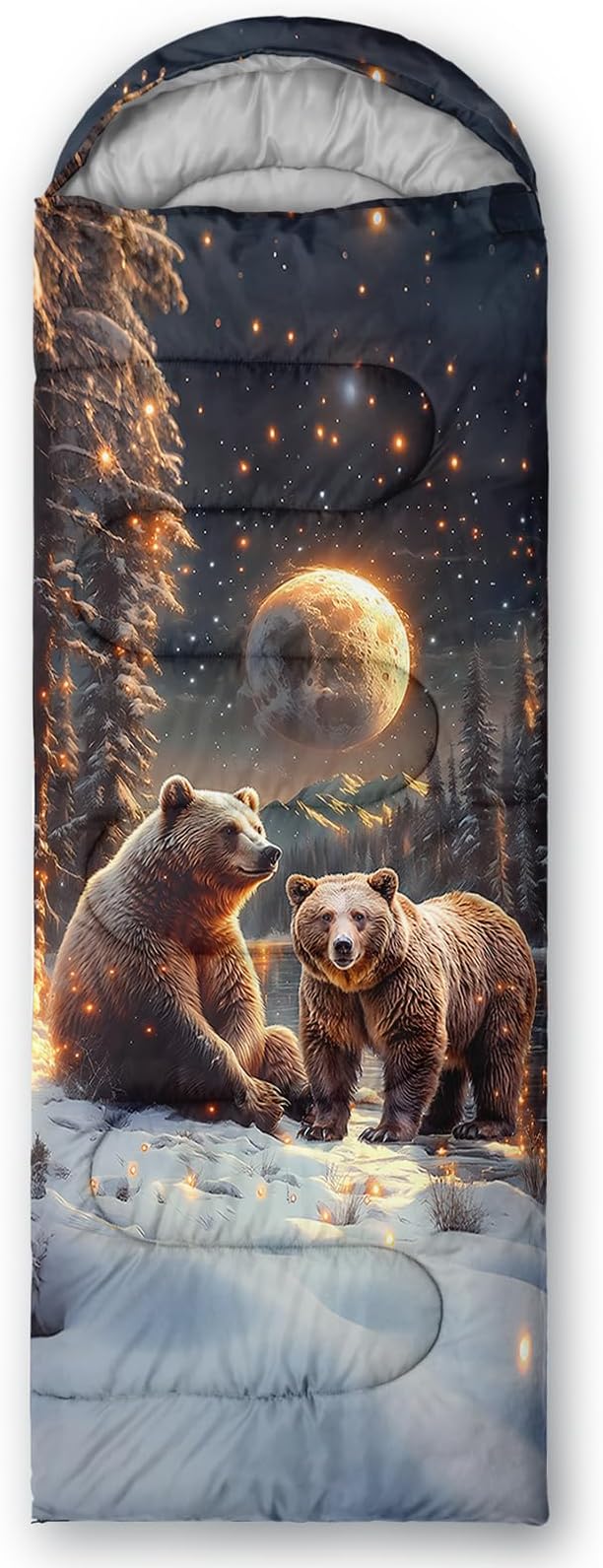 AILONEN Girls Pink Camping Sleeping Bags,Lightweight & Waterproof,3 Season Warm & Cool Weather,Cute Bow Duck Print Sleeping Bags for Kids,Girls,Adults Travelling,Outdoors