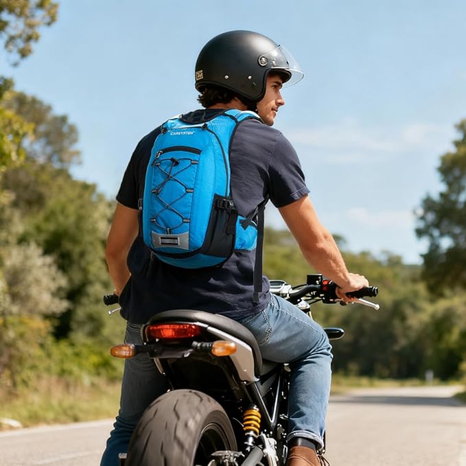 Hydration Backpack Cycling Backpack Women Running Backpack Water Backpack for Hiking Biking Backpack for Men Equipped with 2L Water Bag