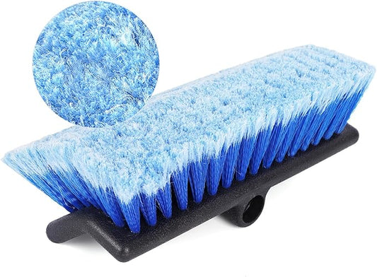 DOBEN Car Wash Brush Head, Soft Bristle Cleaning Brush, Bi-Level Soft Scrub Brush for Car, Truck, Auto RV, Boat, Camper Exterior, House Siding Washing Cleaning