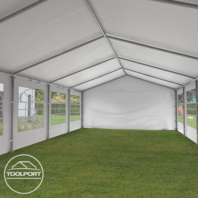 Party Tent 13x16 ft Canopy PE 350 N Tarpaulin 100% Waterproof White Garden Tent