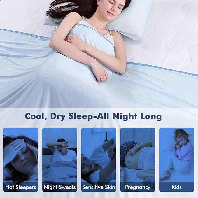 Elegear Cooling Blanket for Hot Sleepers, Double-Sided Arc-Chill® 3.0 Cooling Tech, Q-Max >0.5 Cool to Touch Cooling Blankets, Soft Breathable Summer Blanket for Night Sweats & Hot Flashes, Twin