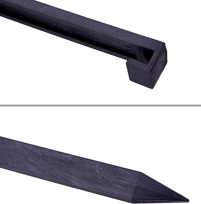 Landscape Edging Spikes, 60 Pcs 10 Inch Garden Stakes Anchoring Spikes for Paver Edging, Weed Barriers, Turf, Tent, Weed Barrier, Timber, Carpentry, Tent etc. (60, Black)