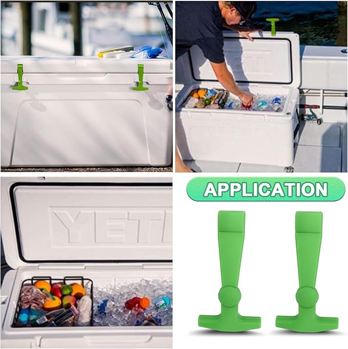 Cooler Latches Replacement for Yeti, RTIC, Lid Latch Parts(2 Pack) Compatible with Yeti Coolers T-Latches Made of Premium Hard Durable Rubber