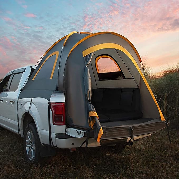Pickup Truck Tent, Car Tailgate Tent,Waterproof PU2000mm Double Layer Car Bed Camp Tents, for Minivan Outdoor Self-Driving Camping Party Hiking,L
