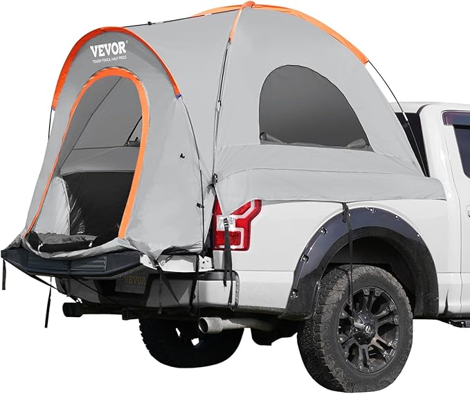 VEVOR SUV and Pickup Truck Camping Tents, Waterproof Double Layer Design with Carry Bag, Accommodates 2-9 Persons for Outdoor Activities