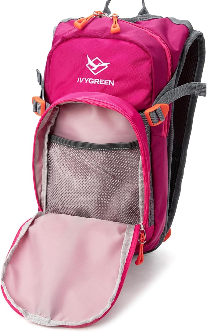 Ivygreen Kids Hydration Backpack, Hiking Backpack for Boys or Girls with 1.5L Water Bladder