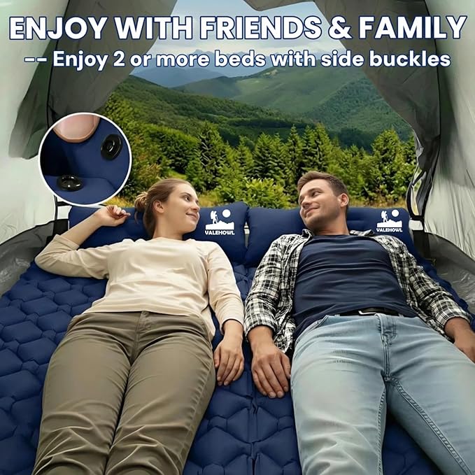1.8 Pounds Ultralight Camping Sleeping Pad - R-Value 3.0 for 4 Seasons, Durable & 100% Waterproof Outdoor Air Mattress, Compact Sleeping Mat for Hiking, Backpacking, Travel