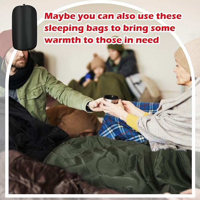 Mixweer 20 Pack Camping Sleeping Bulk 4 Season Cold Weather Sleeping Bag Waterproof Lightweight Compact Sleeping Bag for Backpacking Camping Hiking Travel Outdoor