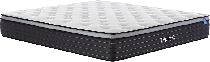 Full/Queen/King Size Foam Mattress, Skin Friendly, Provides Targeted Support, Noiseless Sleep, Simple Comfort, 10/12-inches Thickness Available (Cream White, King (U.S. Standard), 12, Inches)
