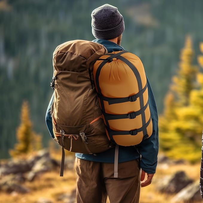 Compression Sack for Sleeping Bag Store Ultralight Sleeping Bag Compression Stuff Sack 15l 25l Space Saving Gear for Travel Camping Hiking Outdoor