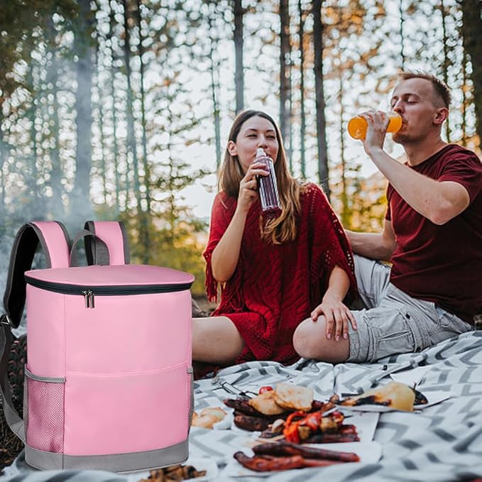 IYARKAI® Insulated Cooler Backpack, Backpack Cooler, 20 Can Backpack Cooler Leak Proof, Insulated Soft Cooler Bag, Lightweight, Cold-Weather Duffel Bag for Beach, Camping, Outdoor Activities