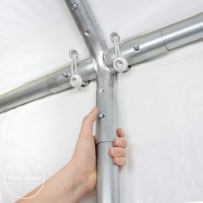 Party Tent 13x16 ft Canopy PE 350 N Tarpaulin 100% Waterproof White Garden Tent