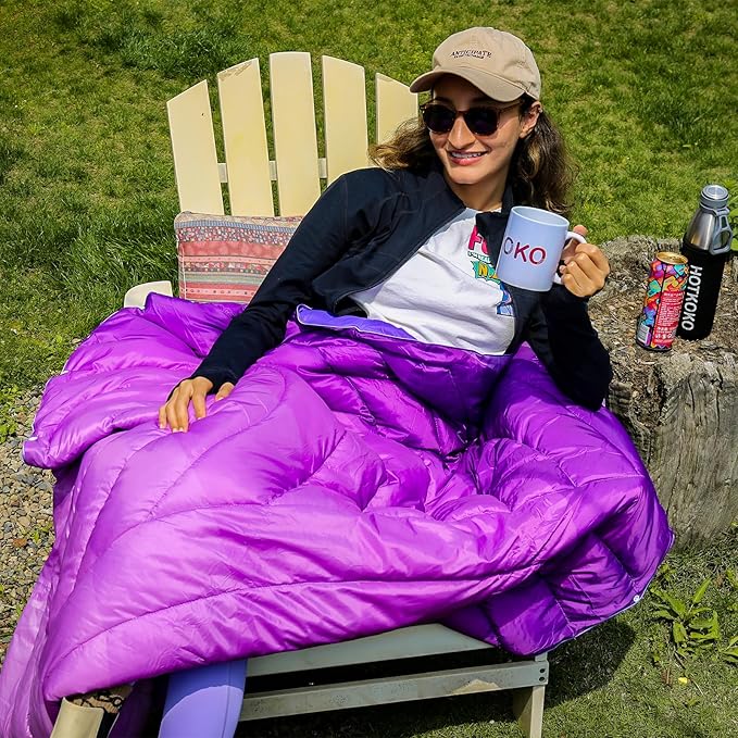 Camping Blanket,Puffy Printed Camp Blankets Lightweight Packable for Outdoor Camping,Traveling, Stadium, Hiking, Picnics