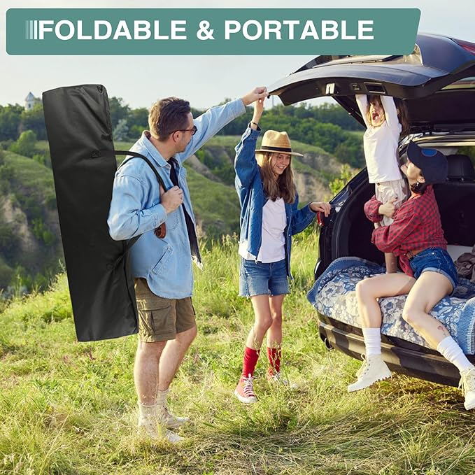 ZENPETIO Camping Cot for Adults, Portable Foldable Camp Bed with Mattress & Carry Bag, Outdoor Sleeping Cots for Camping, Travel, Home, Office, 2025 Updated