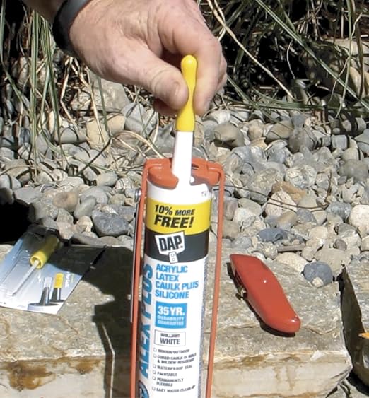 CCY, Reusable Caulk Tube Sealers with Built-in Puncture Pin, 4 Pack