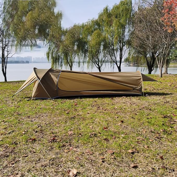 Single Person Tent, Ultralight Backpacking Tent, Waterproof Hiking Tent for Camping, 1 Person Lightweight Camping Tent