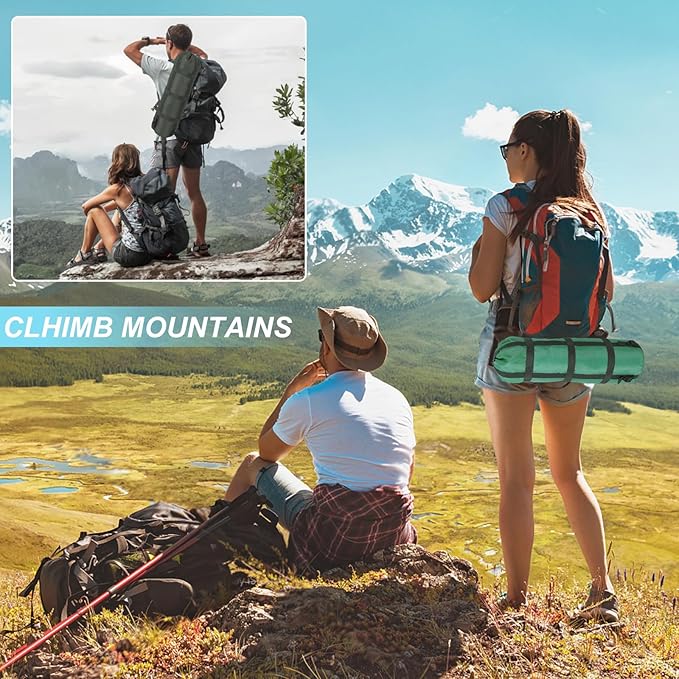 Compression Sacks for Sleeping Bag Stuff Sack Adjustable Sleeping Bag Compression Stuff Sack 6L + 15L +18L + 30L + 45L+52L Space Saving for Backpacking Hiking Camping Outdoor and Travel Storage