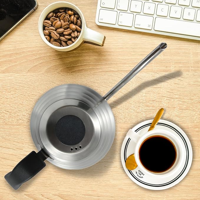 GreatChef Premium Coffee Grooseneck Kettle Stainless Steel - 40 Oz / 1.27 Quarts / 1.2 L / 5 Cup - Perfect Pouring Over for Coffee Drip or Tea Brewing All Stovetop Compatible