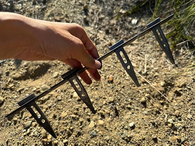 Sandbaggy X Flat Ties for Concrete Forms (for 8" Walls) - 11 Gauge Steel - Compatible with Standard Wedge Bolts - Space and Secure Modular Concrete Forms (0.82" x 14.38", 100)