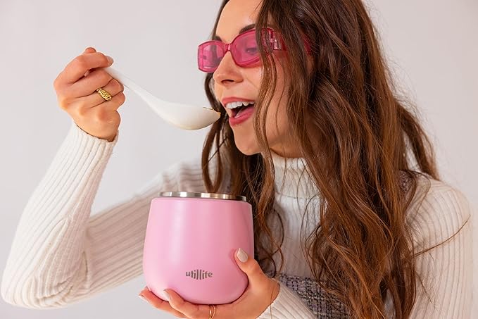 Zoofiesta Insulated Stainless Steel Food Container 20.2oz – Leakproof & Portable –Keeps Food Hot 12hours Cold for 24Hours – Perfect for Kids, School, Work & Travel (Pufferfish)