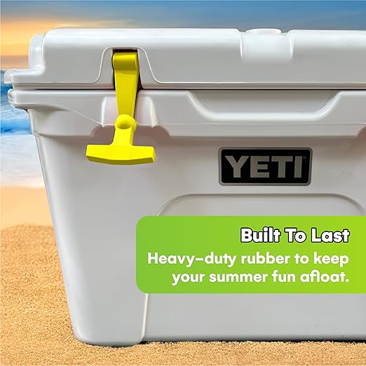 Beast Cooler Accessories Replacement Latches for Yeti Tundra and RTIC Hard Coolers - 2-Pack Yellow Latches Cooler Straps - Heavy-Duty Cooler Replacement Parts
