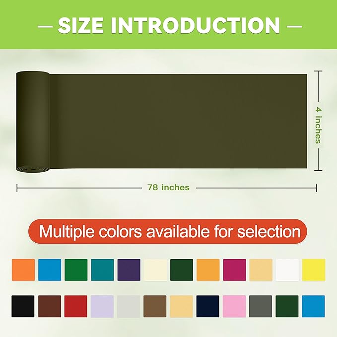 Awning Repair Tape,Tent Patch kit,Waterproof Repair Tape kit of RV Awning,Boat Covers,Canvas,Vinyl Fabric,Tarp,Sail-4x78in(Army Green)