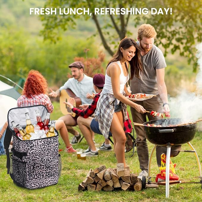 Cooler Backpack 33/40 Cans Coolers Insulated Leak Proof for Men & Women, Waterproof Soft Sided Lunch Camping Beach Travel Ice Chest Bag Hiking Picnic Backpack