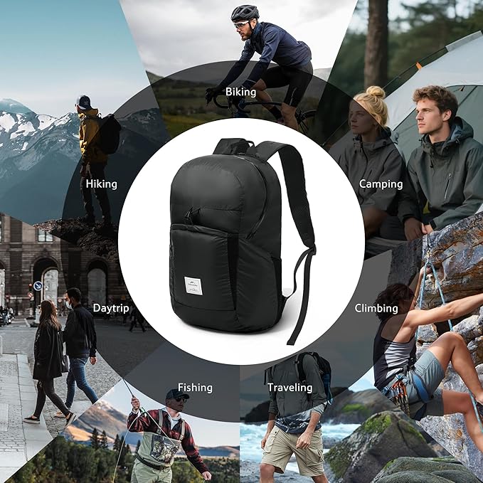 Naturehike 30L Lightweight Hiking Backpack, Waterproof Camping Packable Backpack, Ultralight Daypack for Travel Airplane
