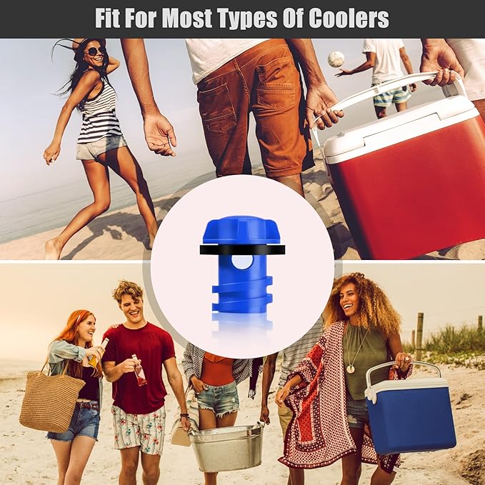 Honoson Cooler Drain Plugs Replacement Compatible with Most Rotomolded Coolers Including Most Major Brands Drain Plugs with Leak-Proof Design