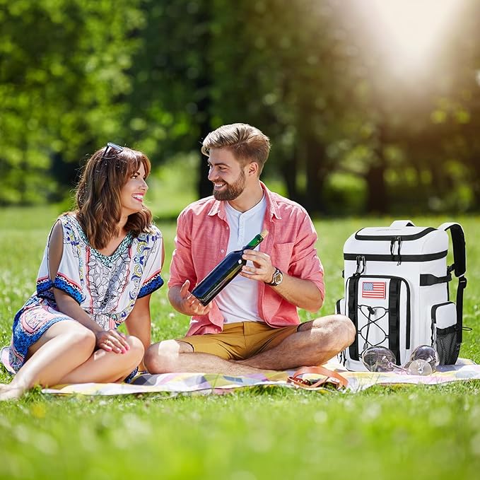 Maelstrom Backpack Cooler,Soft Lightweight Leakproof Cooler Backpack,Men Women 35/50 Can Insulated Cooler Bag,Keeps Hot/Cold for Up to 16 Hours,Perfect for Camping, Beach