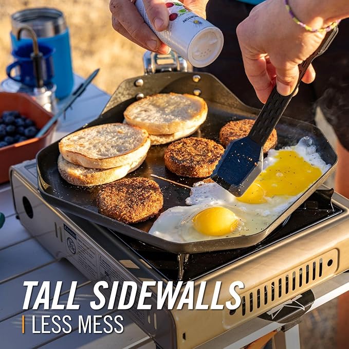 Gerber Gear ComplEAT Griddle - Portable, Nonstick Outdoor Camping Griddle - Premium Camping Cookware - Features Detachable Handle