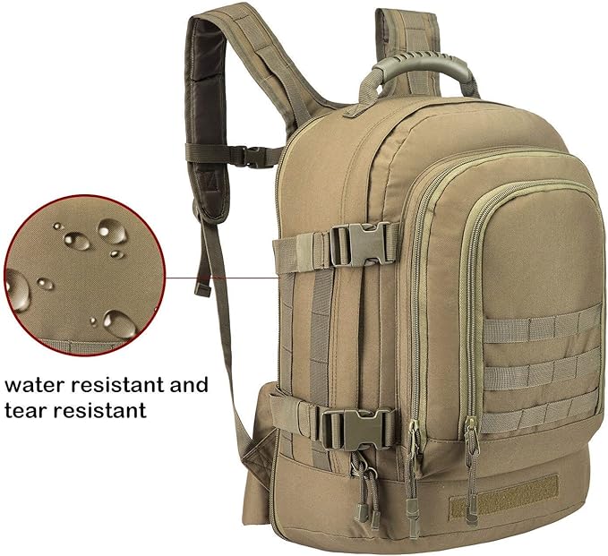 Greencity Laptop Backpacks Tactical 3 Day Expandable Bug Out Bag Classic Case Travel Hiking,Green