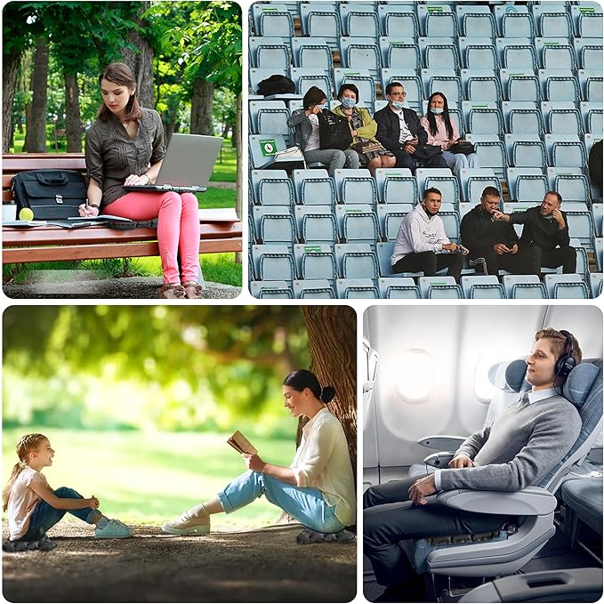 ONTYZZ Inflatable Seat Cushion Lightweight Stadium Seat Pad Travel Air Seat Cushion for Hiking Office Airplane Stadium Car