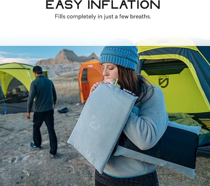 NEMO Equipment Fillo Elite Ultralight Backpacking & Camping Pillow - One Size - Mango/Citron