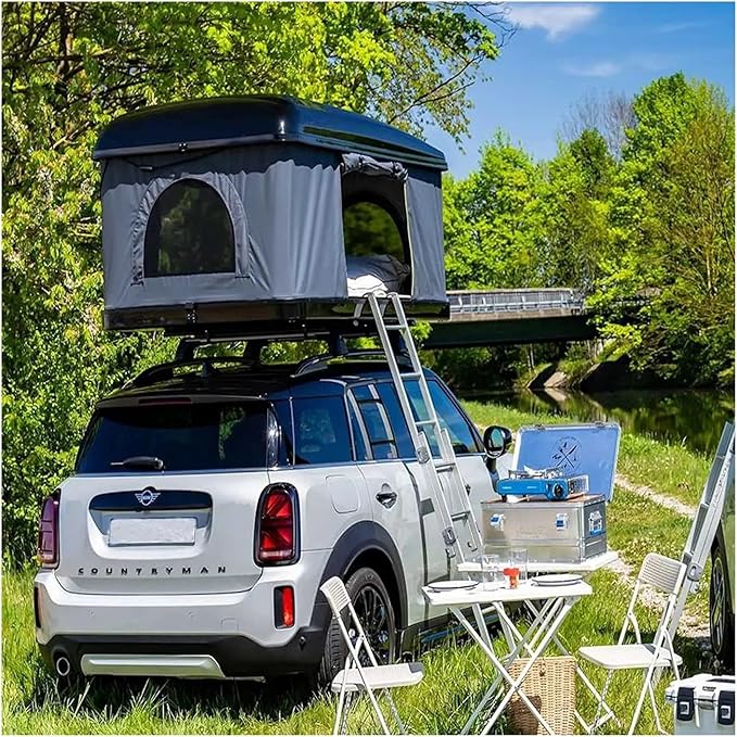Outdoor Camping Car Roof Top Tent Hard Shell 3 People SUV Car Rooftop Tent Compatible for Hiking Custom