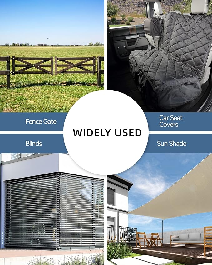 10'' Short Mini Heavy Duty Bungee Cords with 180 lbs Max Break Strength & Rust Resistant Steel Hooks, 8 Pcs Black Bungee Straps with Excellent UV Protection & 6mm Diameter, Perfect for Small Items