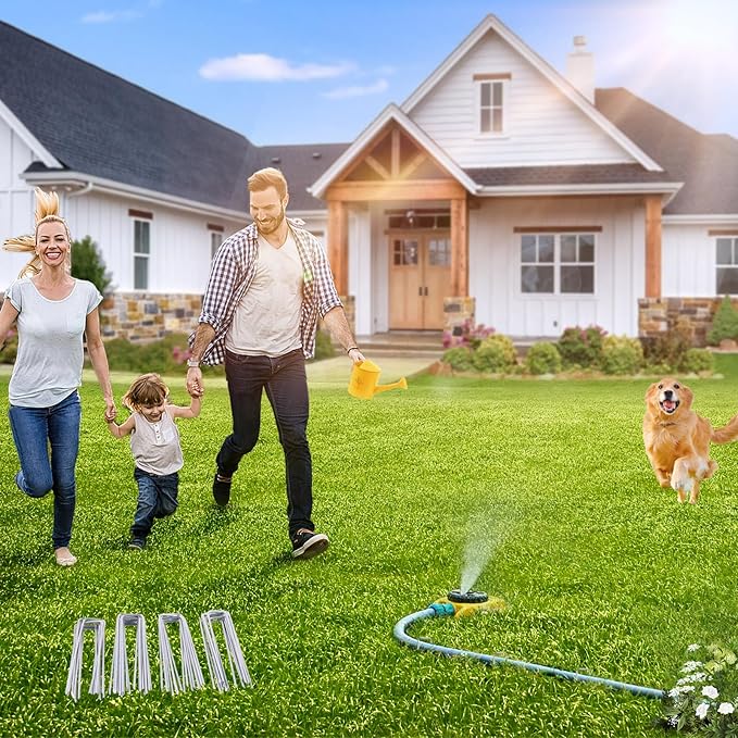 30 Pack Lawn Staples, Premium Garden Landscape Staples, Galvanized Heavy-Duty Gauge Stakes, U-Shaped Tent Stakes, Anti-Rust Fence Netting Pins Ground Spikes, Sod Pins