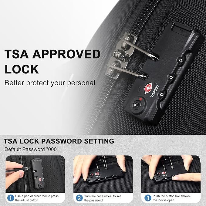 Travel Backpack for Men, Anti-Theft Laptop Backpack 60L Expandable, Carry on Bag for Airplanes, High Tech Backpack with Charging Port for Laptop/Travel/Business/College/Camping, Non-Vacuum