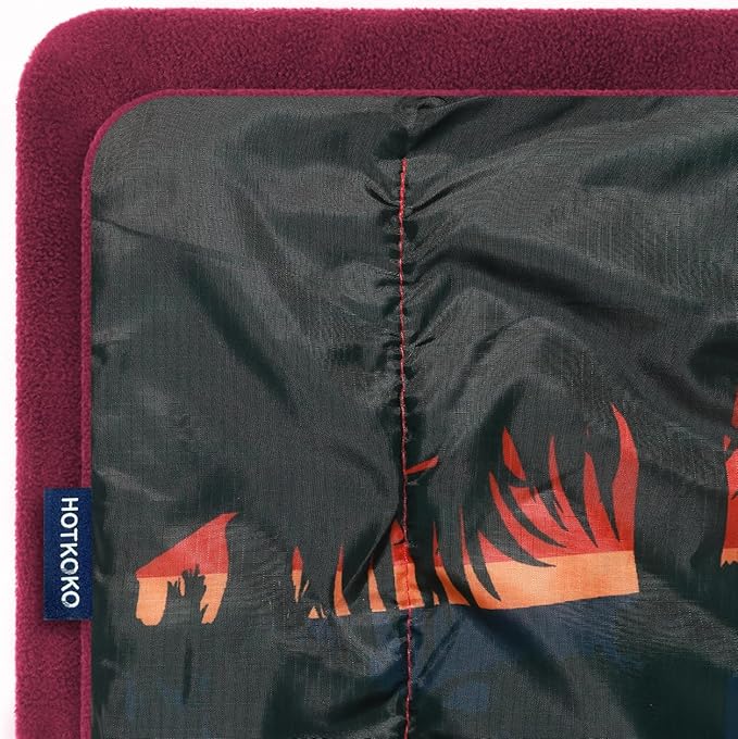 Waterproof Stadium Blanket,Fleece Camping Blanket Soft Warm Wearable Camp Blanket for Outdoor Camping, Picnic, Stadium, Sports, Beach, Car