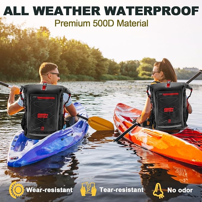 Waterproof Backpack Dry Bag 25L/35L/55L/85L β Heavy Duty Roll-Top Hiking Backpack Sack Keeps Gear Dry for Travel, Kayaking, Boating, Camping, Rafting and Fishing