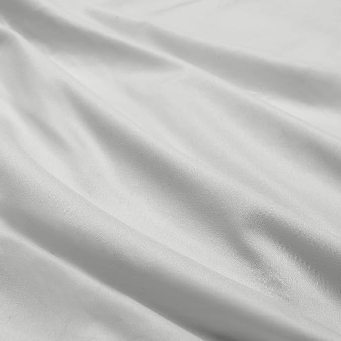 Clara Clark Full Sheets, 6 Piece Set - Hotel Luxury Bed Sheets, Super Soft Bedding Set, Full Size, Silver