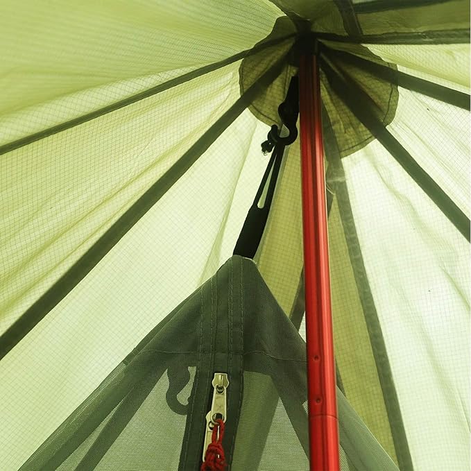 4 Persons 5lb Lightweight Tipi Hot Tents with Stove Jack, 7'3" Standing Room, Teepee Tent for Hunting Family Team Backpacking Camping Hiking