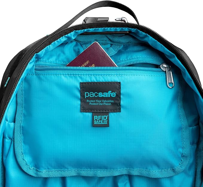 Pacsafe ECO 18L Anti Theft Backpack, ECONYL Black
