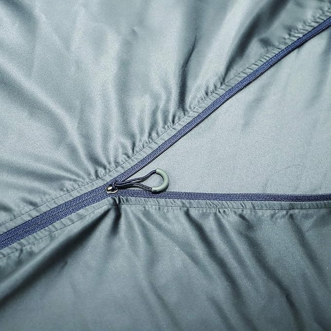 Browint Premium Silky Sleeping Bag Liner with Two-Way Zippers, 87"x41" Extra Wide Adult Sleep Sack for Hotel, Breathable Lightweight Travel Sheet, Multifunctional Bed Sheet for Camping, All Seasons